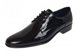 Pantofi barbati eleganti din piele naturala Negri Lac 822NLS
